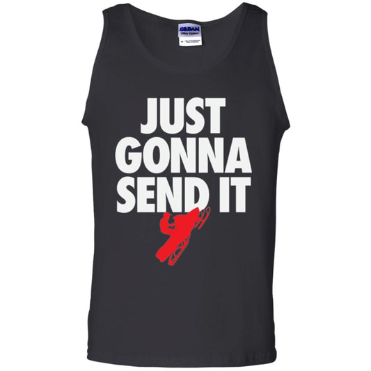 Snowmobile T-shirt Just Gonna Send It T-shirt Black
