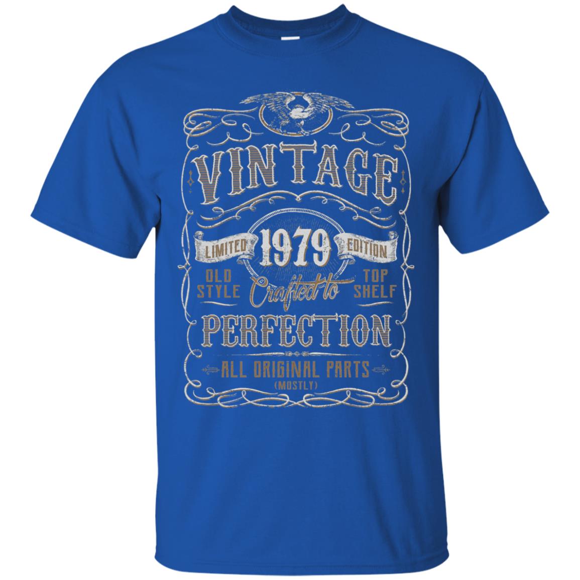 Vintage 1979 Birthday Gift Idea T-shirt Royal