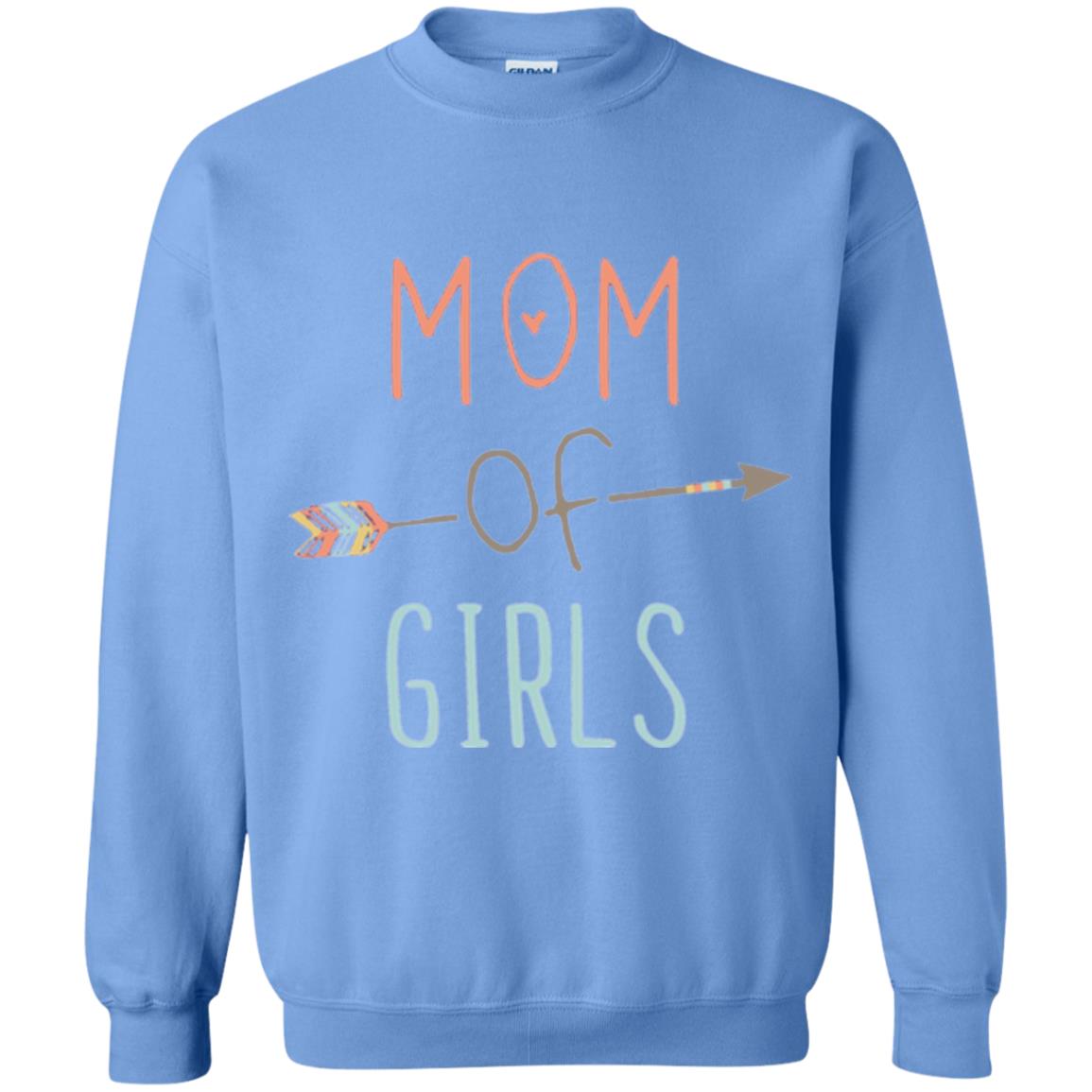 Mommy T-shirt Mom Of Girls Carolina Blue