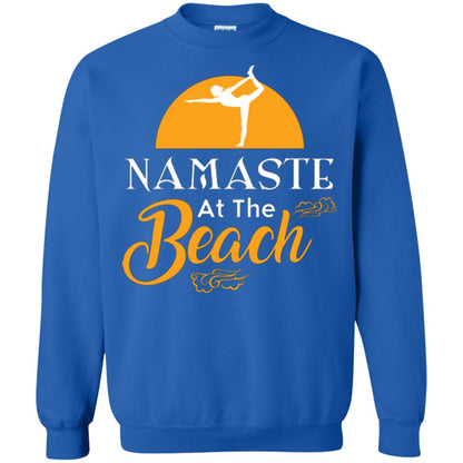 Yoga Lover T-shirt Namaste At The Beach Royal