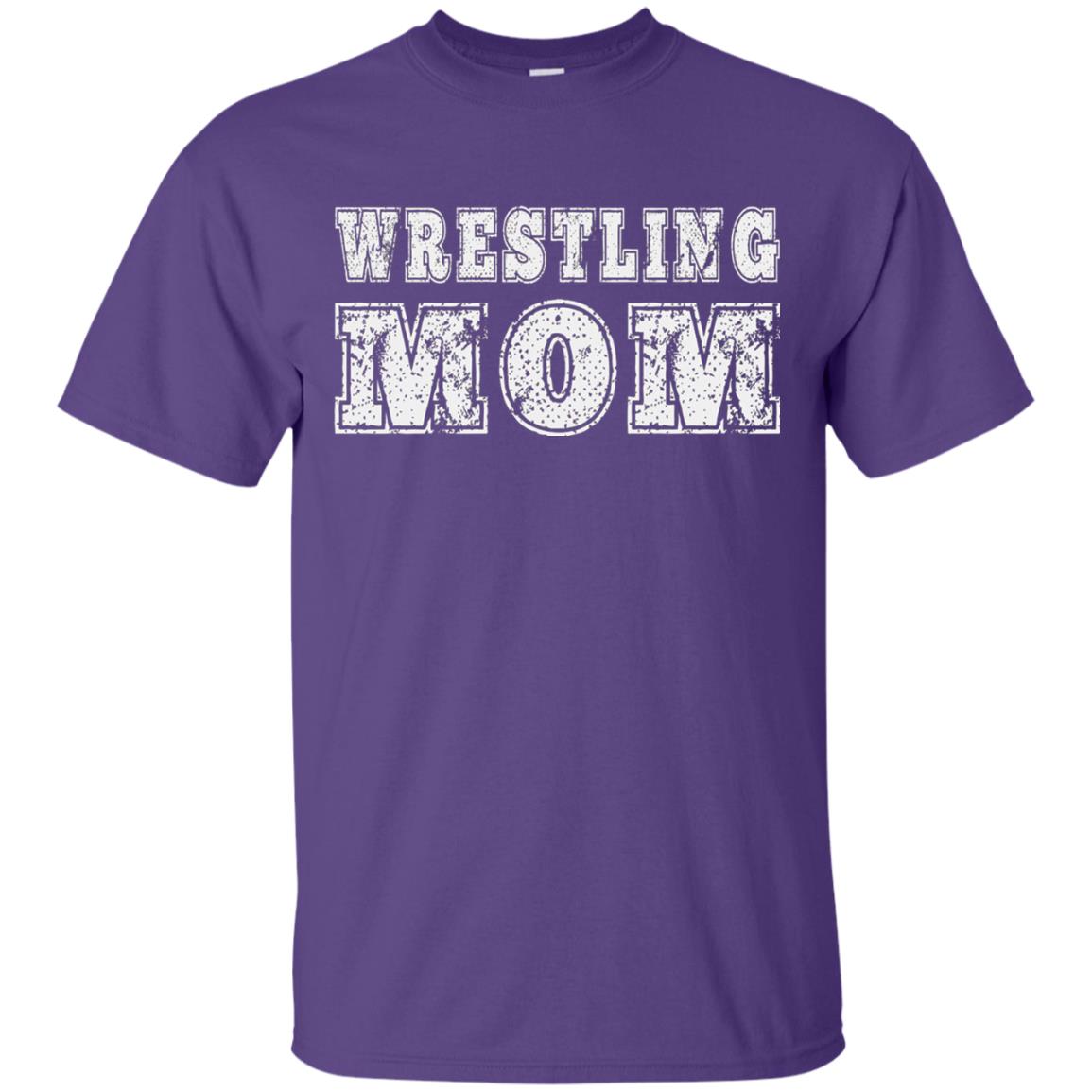 Wrestling Mom Mommy T-shirt Purple