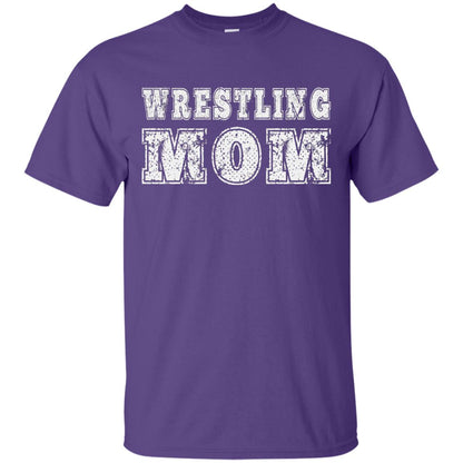 Wrestling Mom Mommy T-shirt Purple