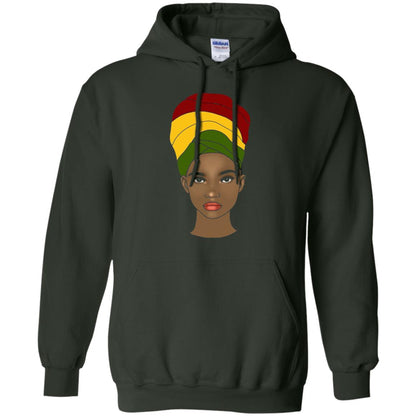 Melanin Rocks African Queen Melanin T-shirt Forest Green