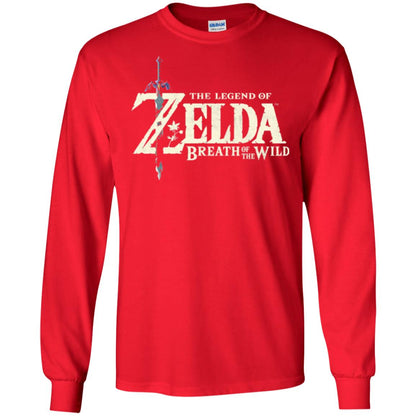 Game T-shirt Nintendo Zelda Breath Of The Wild Red