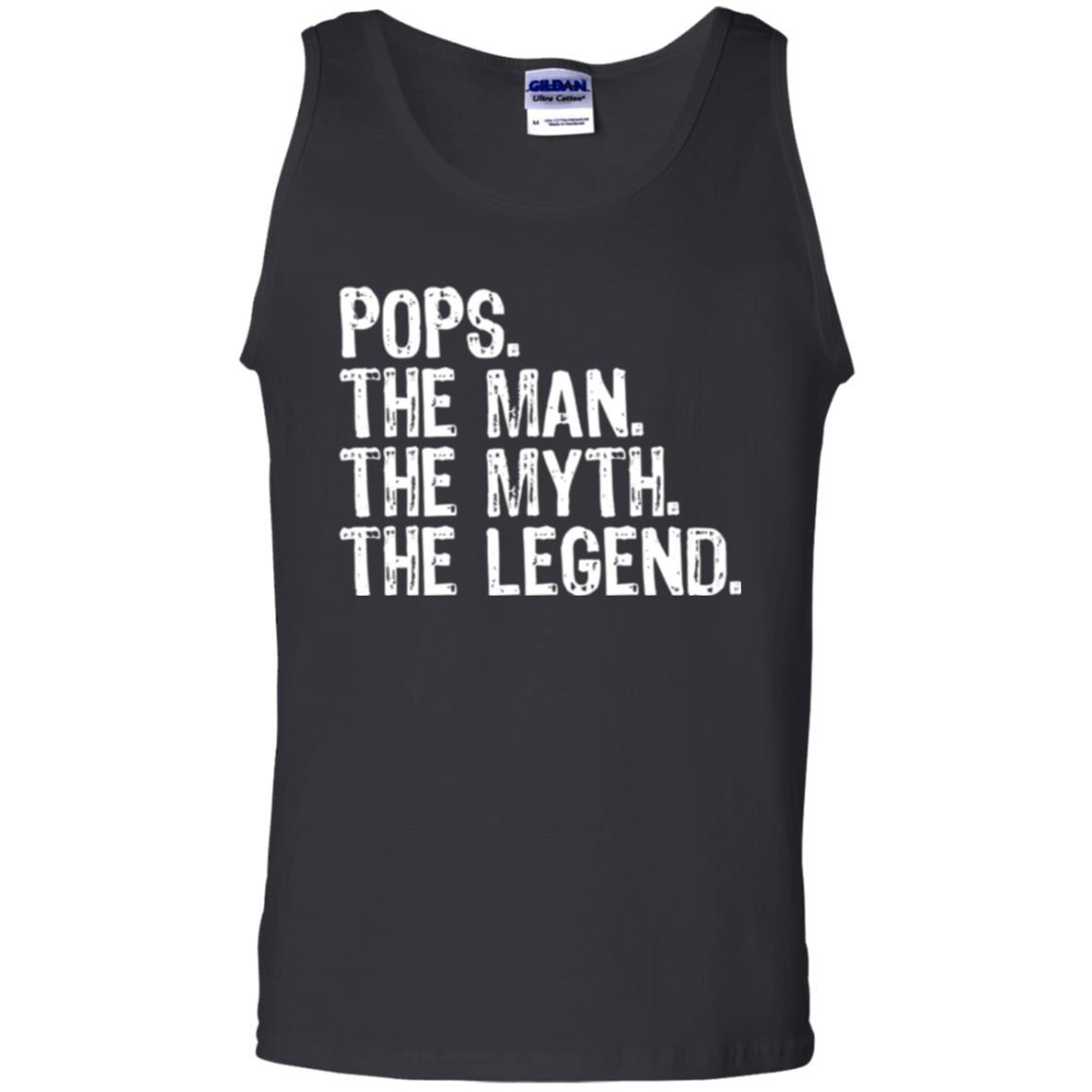 Daddy T-shirt Pops The Man The Myth The Legend Black