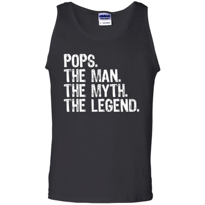 Daddy T-shirt Pops The Man The Myth The Legend Black