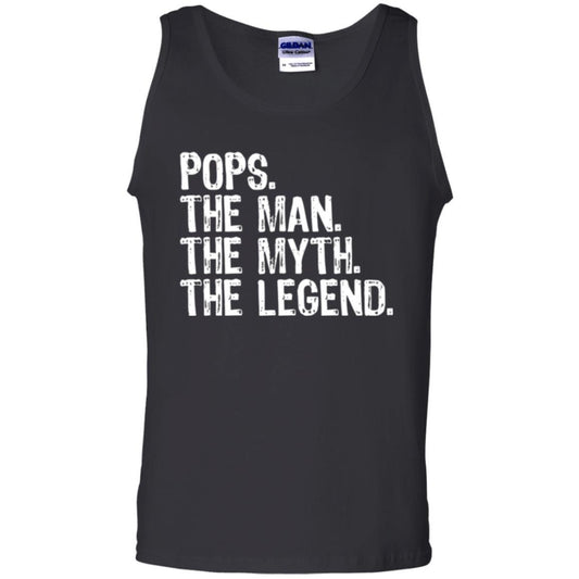 Daddy T-shirt Pops The Man The Myth The Legend Black
