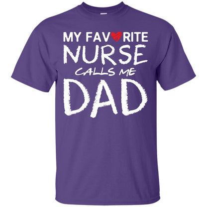 My Favorite Nurse Call Me Dad Shirt For Daddy Purple