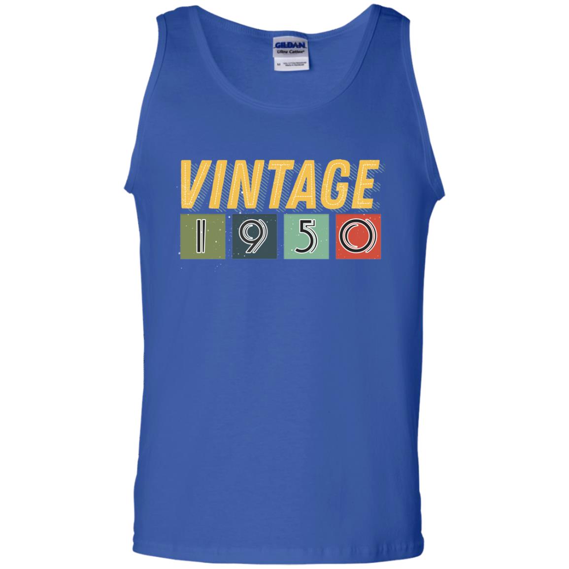 Vintage 1950 68th Birthday Gift Shirt For Mens Or Womens Royal