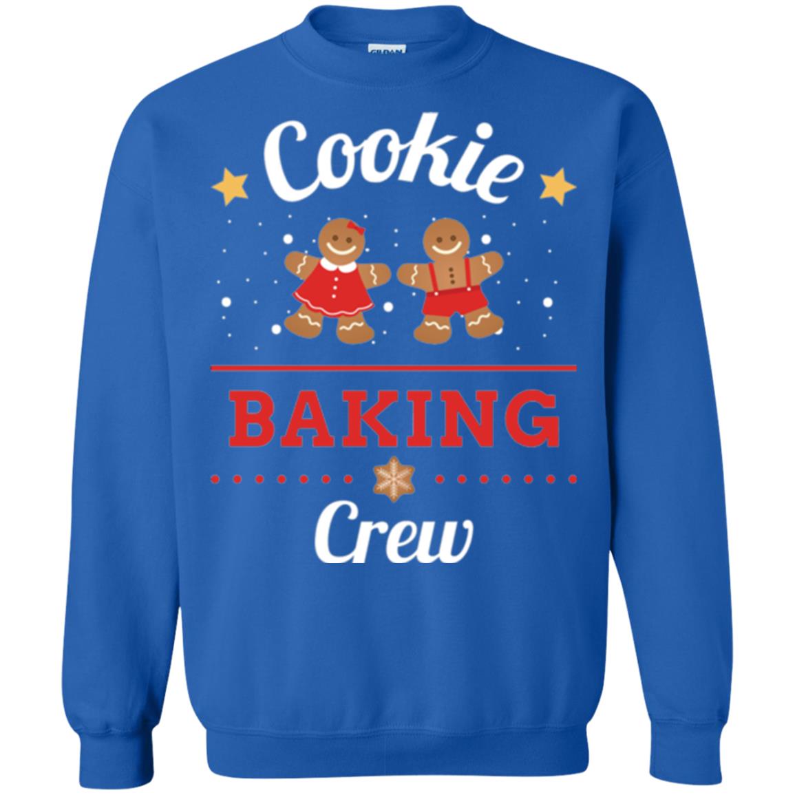 Christmas T-shirt Gingerbread Cookie Baking Crew Royal