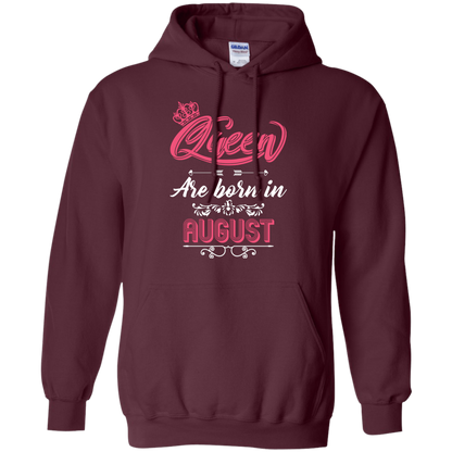Brithday T-Shirt Queen Are Born In August Maroon