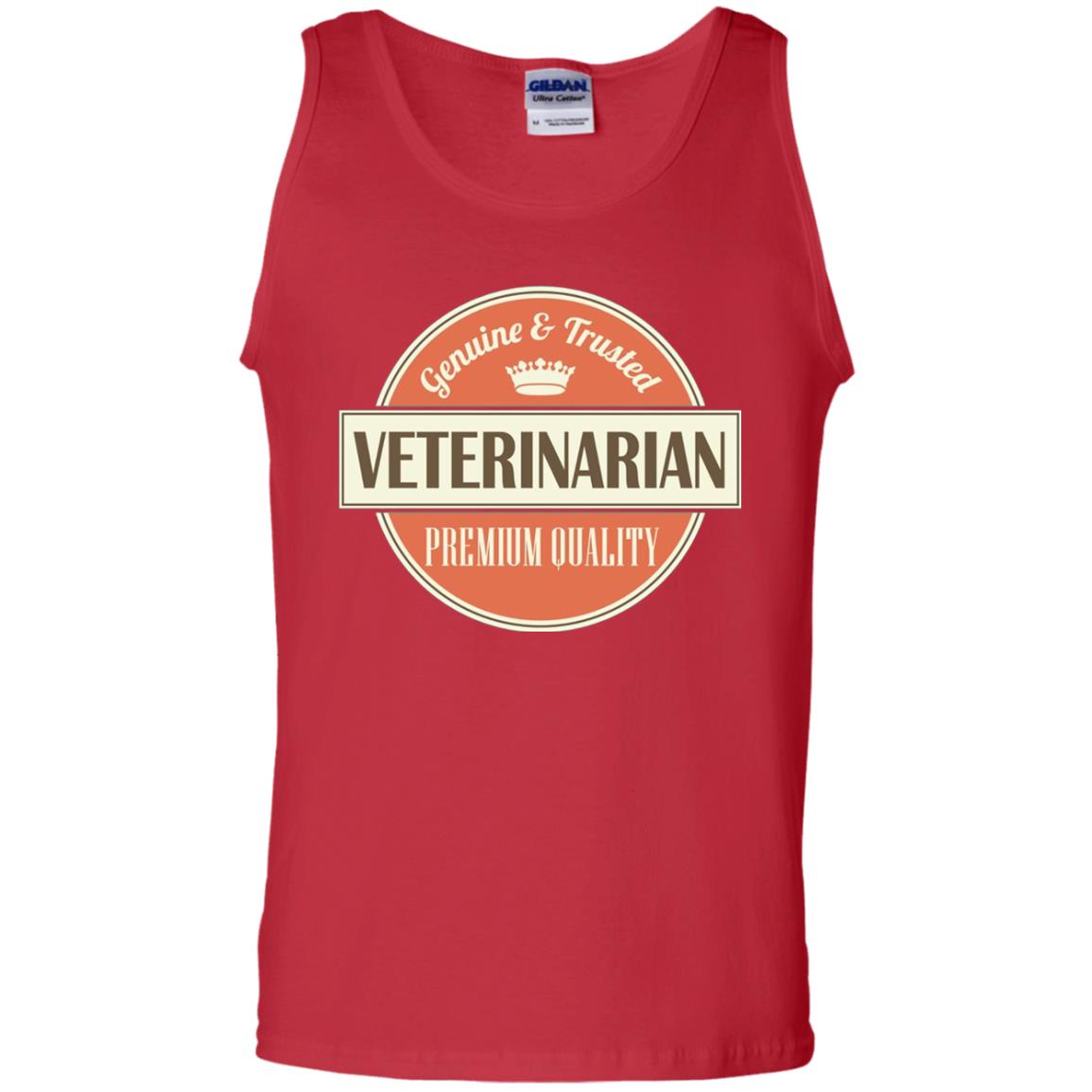 Veterinarian T-shirt Genuine And Trusted Permium Quality Red