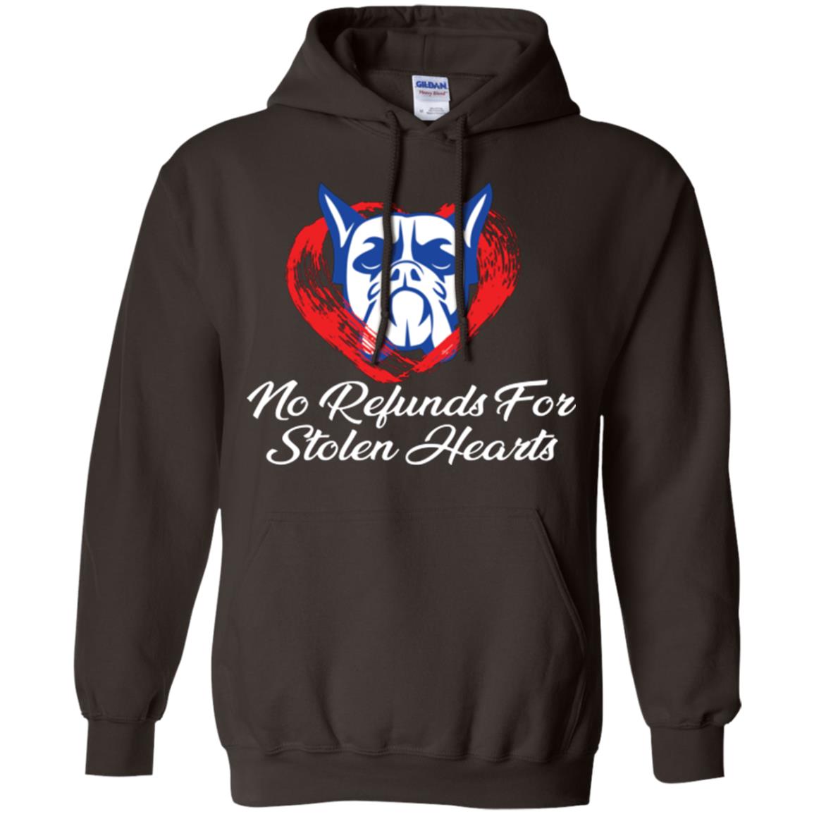 Dog Lover T-shirt No Refunds For Stolen Hearts Dark Chocolate