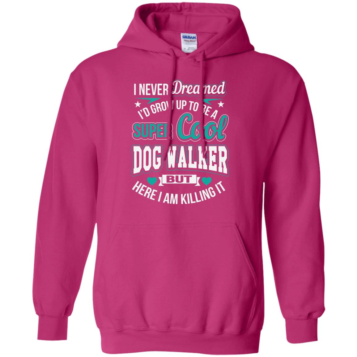 Funny Dog Walker T-shirt Super Cool Dog Walker Heliconia