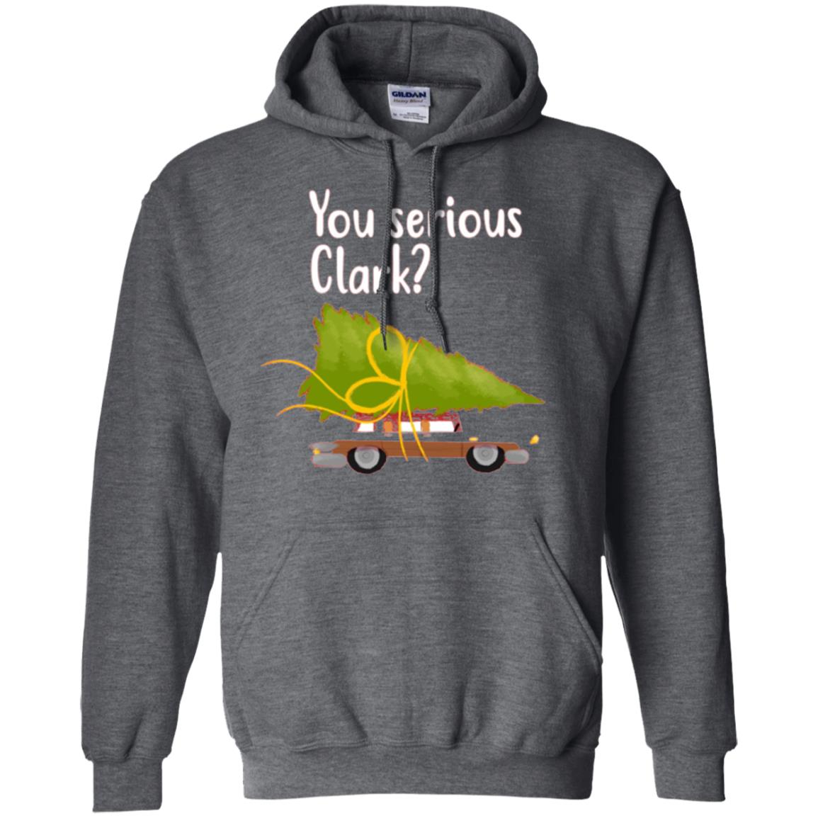 Christmas T-shirt You Serious Clark Dark Heather