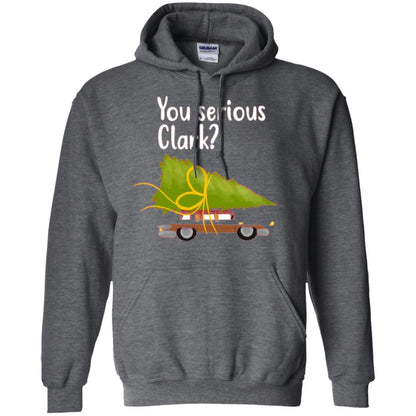Christmas T-shirt You Serious Clark Dark Heather