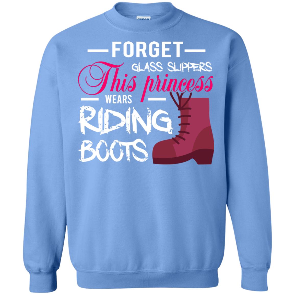 Forget Glass Slippers This Princess Wears Riding Boots Horse Riding T-shirt Carolina Blue