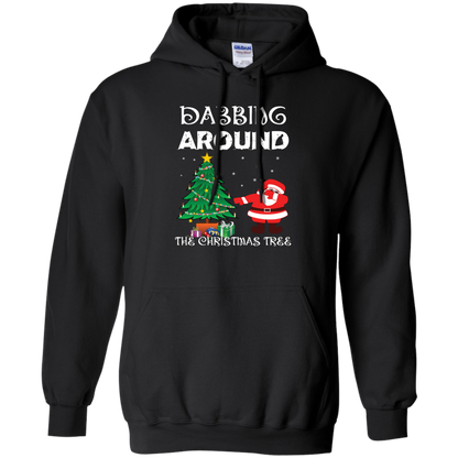 Christmas T-Shirt Dabbing Around The Christmas Tree Black