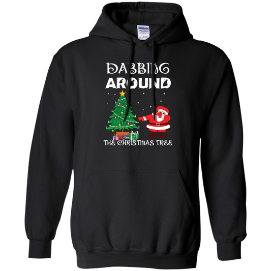 Christmas T-Shirt Dabbing Around The Christmas Tree Black