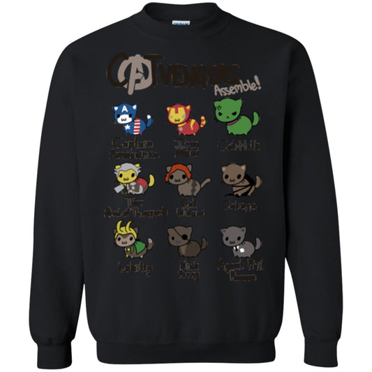 Catvengers Cat Lover Shirt Black