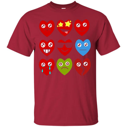 Valentine_s Day T-shirt Heart Emojis Cardinal