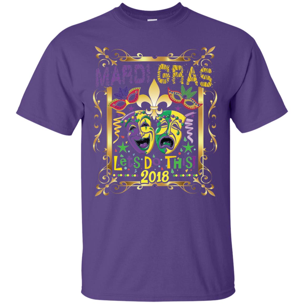 Fleur Symbol New Orleans Parade Mardi Gras T-shirt Purple