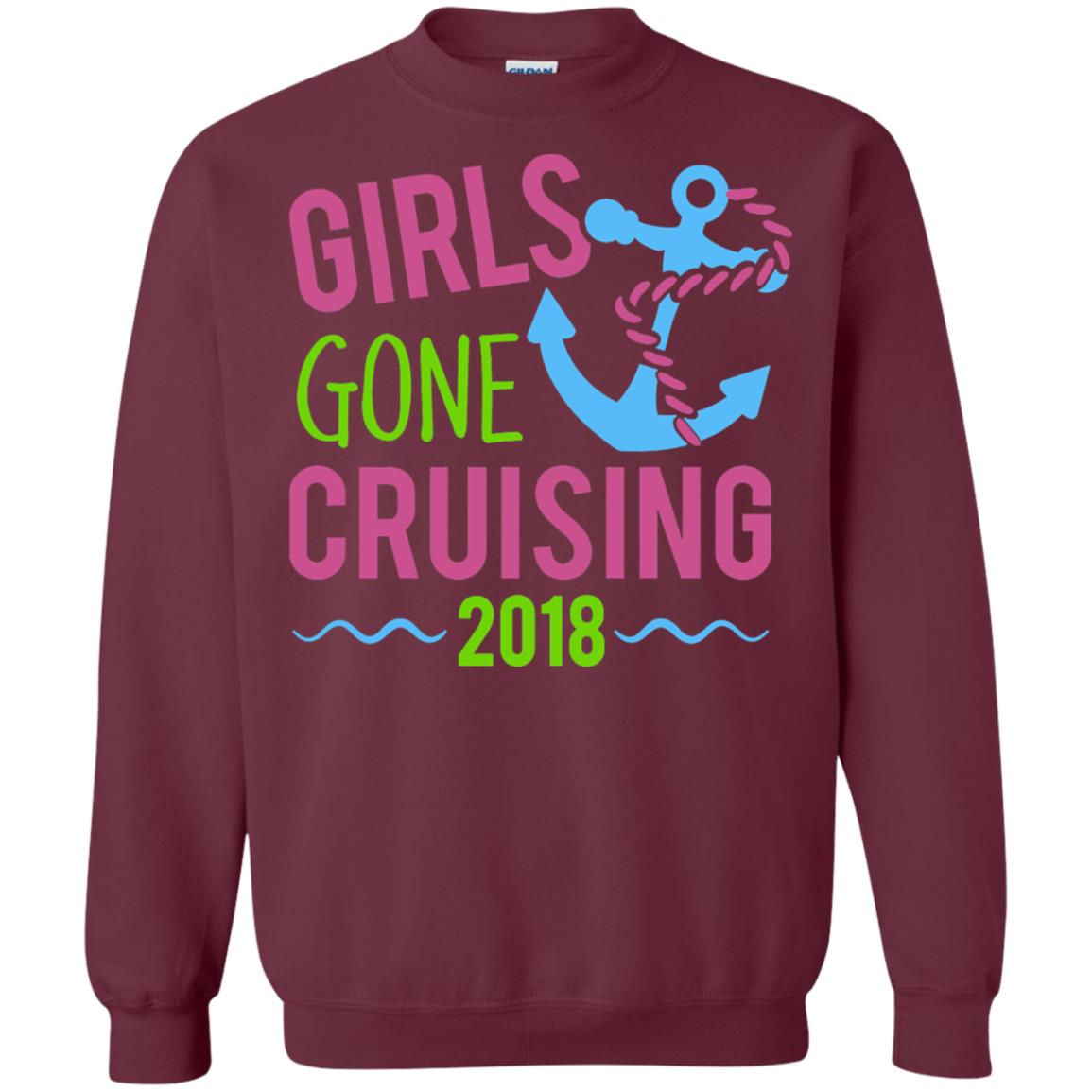 Girls Gone Cruising Girls Trip Cruise T-shirt Maroon