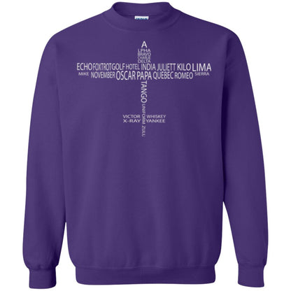 Aviation T-shirt Phonetic Alphabet Pilot Purple