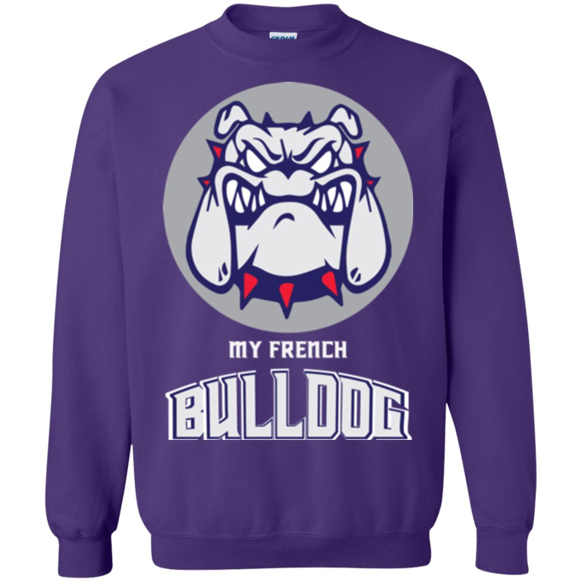 Dog Lover T-shirt My French Bulldog Purple