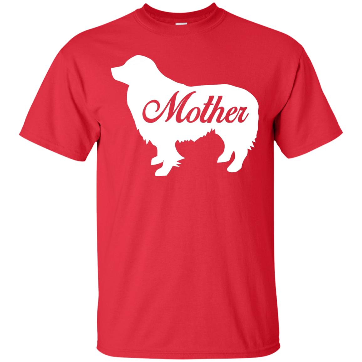 Border Collie Dog Mom T-shirt Red