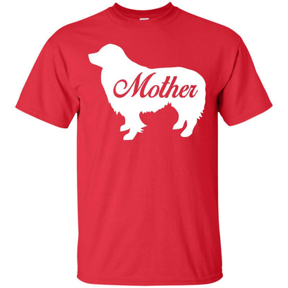 Border Collie Dog Mom T-shirt Red