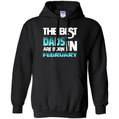 Daddy T-shirt The Best Dads Are Born In February Black