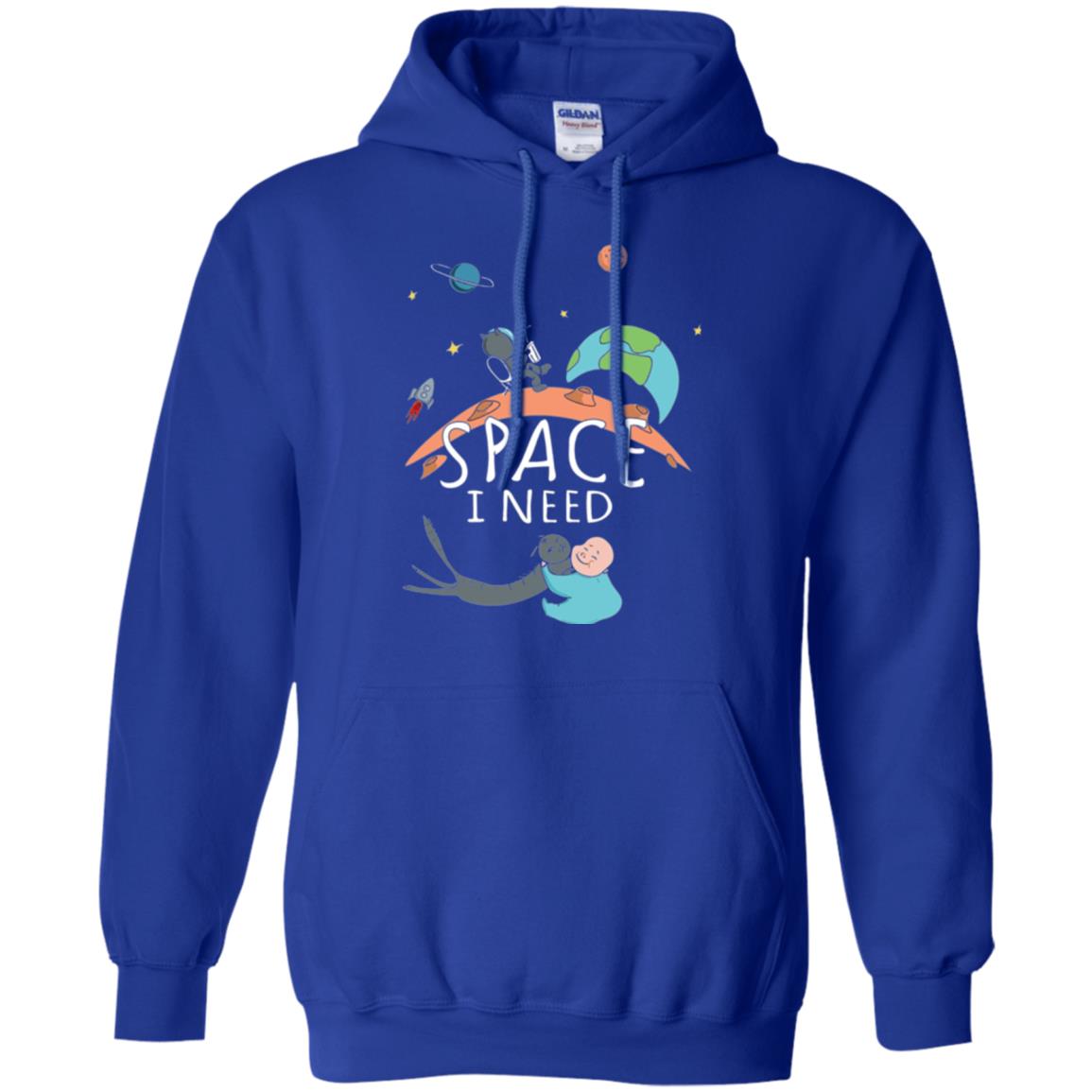 Funny Astronaut Universe Pun T-shirt I Need Space Royal