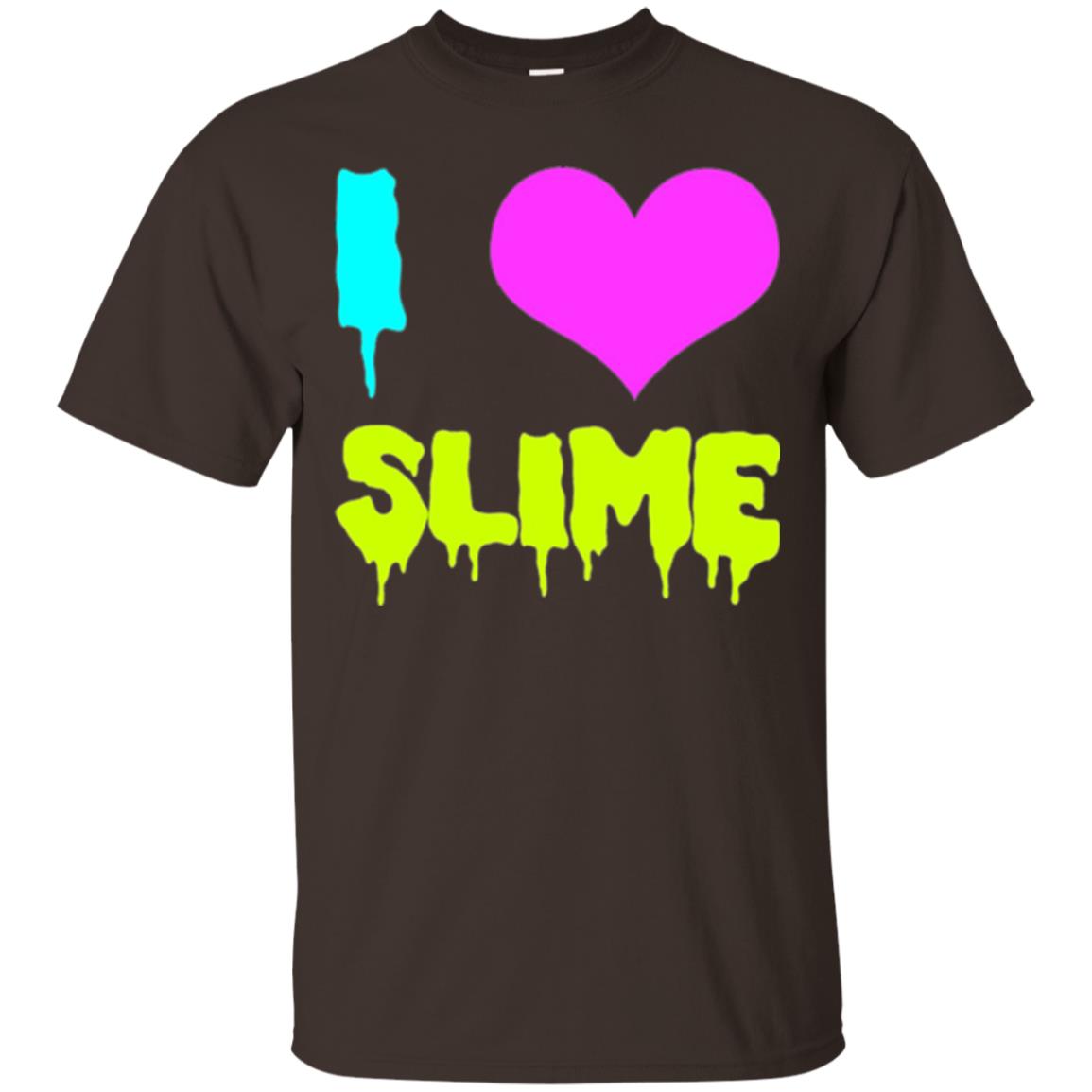 I Love Slime T-shirt Dark Chocolate