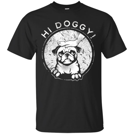 Dog Lovers T-shirt Hi Doggy Black