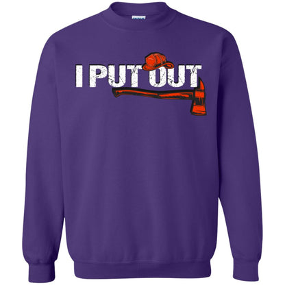 I Put Out Firefighter Gift Shirt For Mens Purple