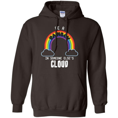 Be A Rainbow In Someone Else_s Cloud Shirt Dark Chocolate