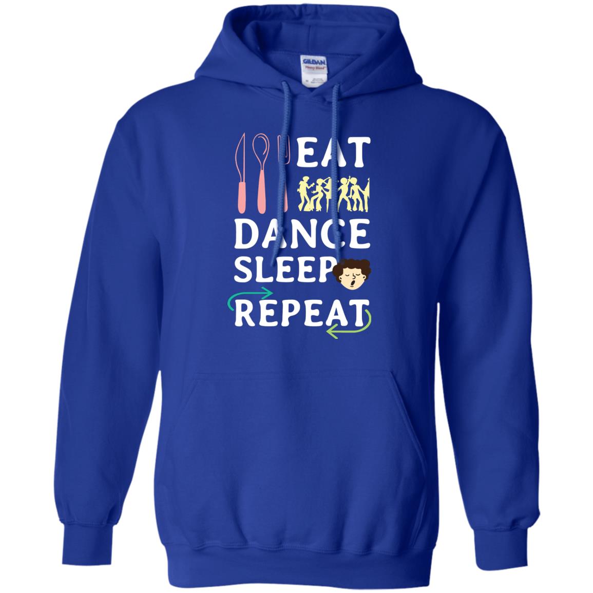 Eat Dance Sleep Repeat Dance Lover Shirt Royal