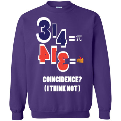 Pi Day T-shirt Coincidence I Think Not Purple