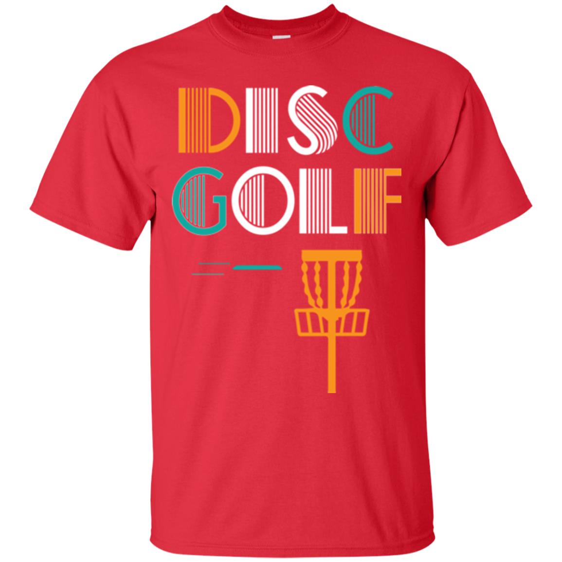 Golf Lover T-shirt Disc Golf Red