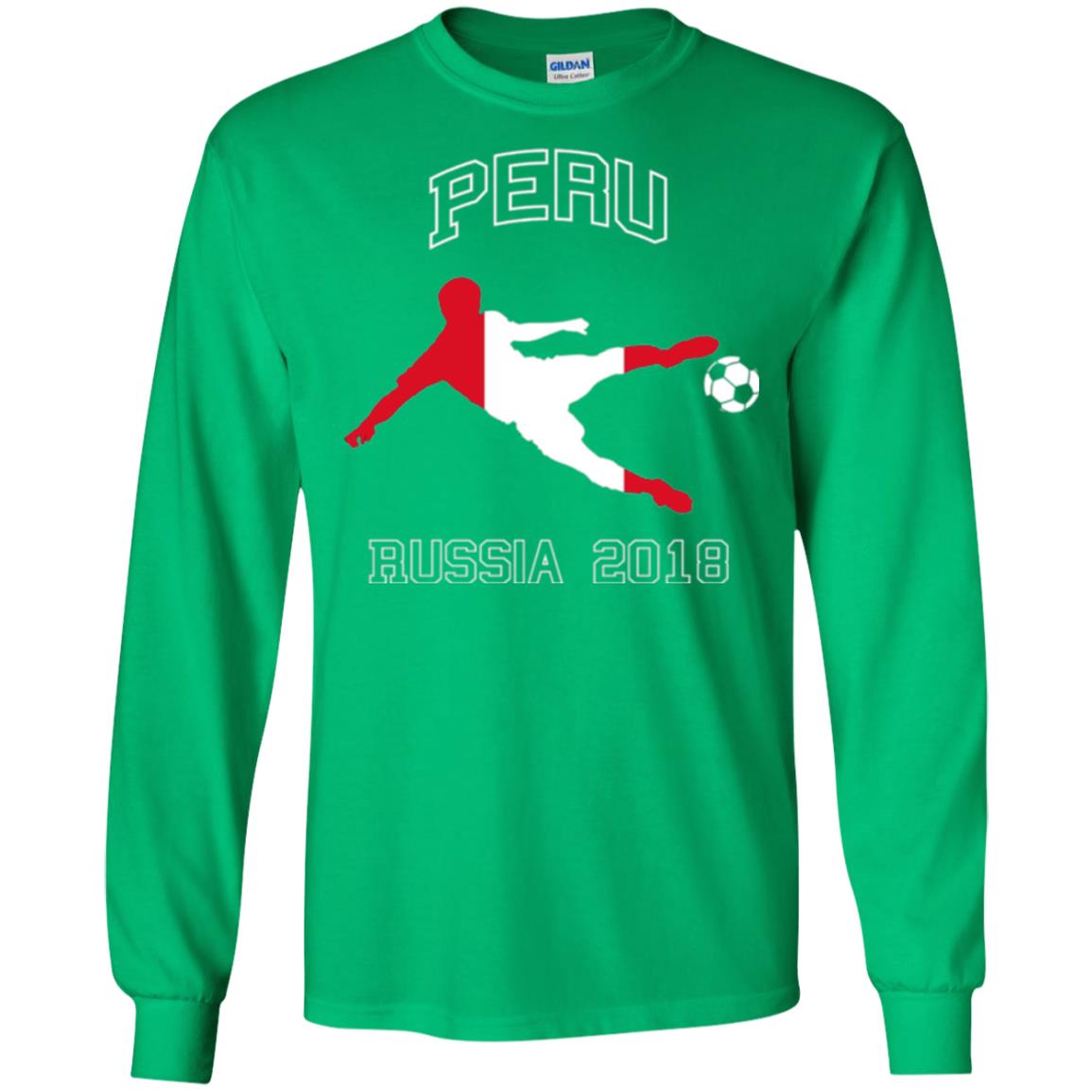 Soccer Lovers T-shirt Peru Russia In 2018 Irish Green