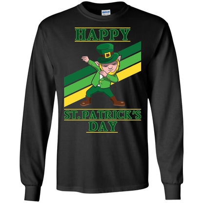 Dabbing Leprechaun Saint Patrick_s Day T-shirt Black