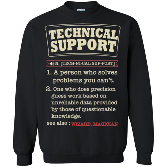 Computer Nerd T-shirt Technical Support Definition T-shirt Black