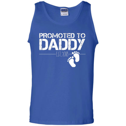 Daddy T-shirt Promoted To Daddy Est 2018 Royal