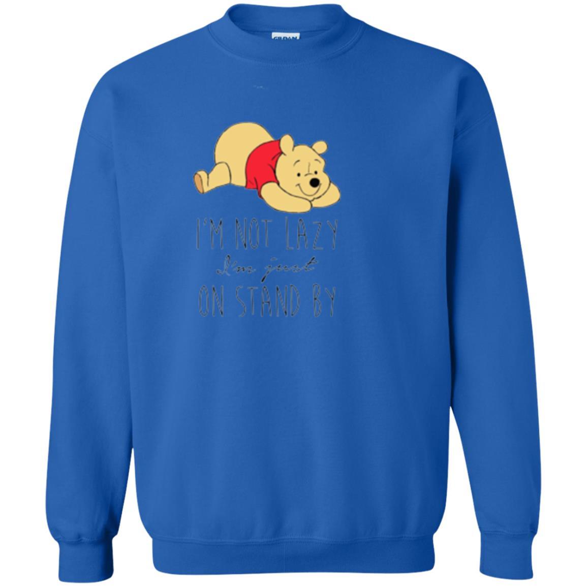 Cartoon T-shirt I'm Not Lazy I'm Just On Stand By Royal