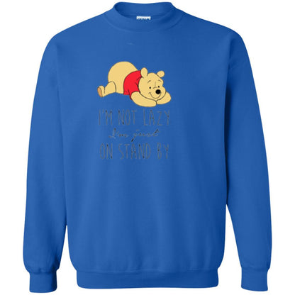 Cartoon T-shirt I'm Not Lazy I'm Just On Stand By Royal