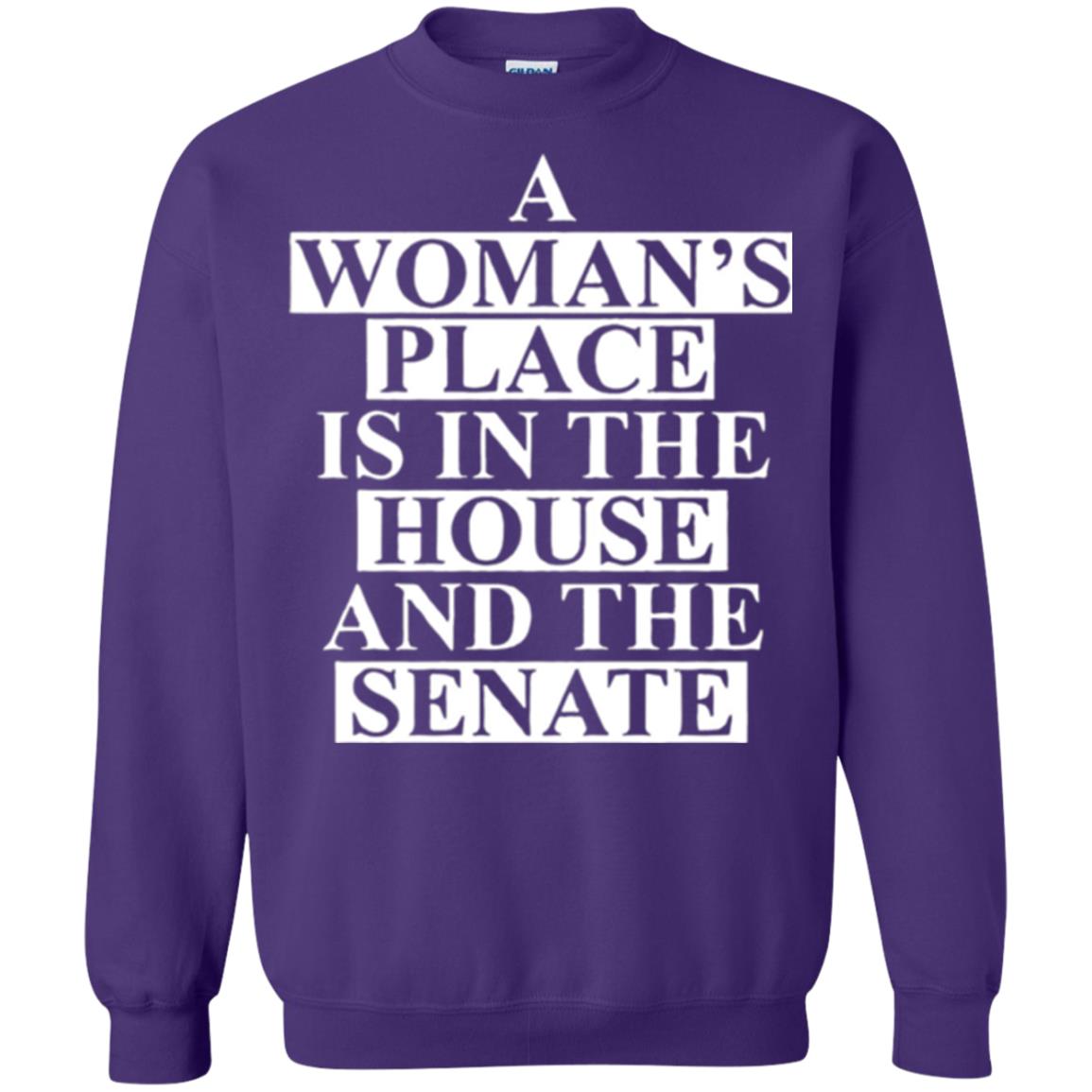 A Wonma_s Place Is In The House And The Senate T-shirt Purple