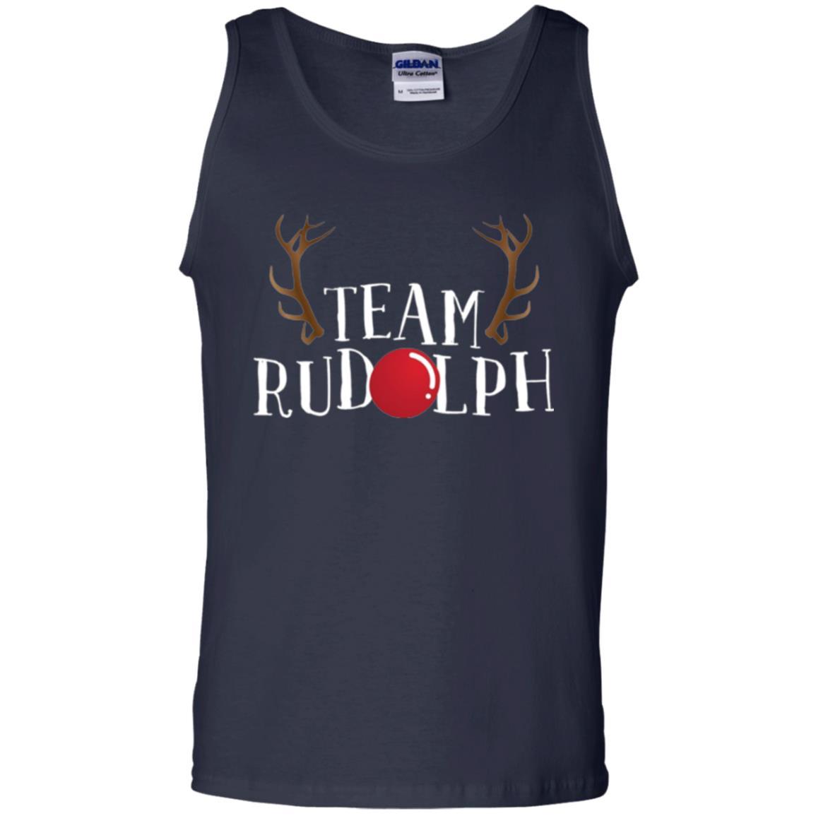 Christmas T-shirt Reindeer Team Rudolph Navy
