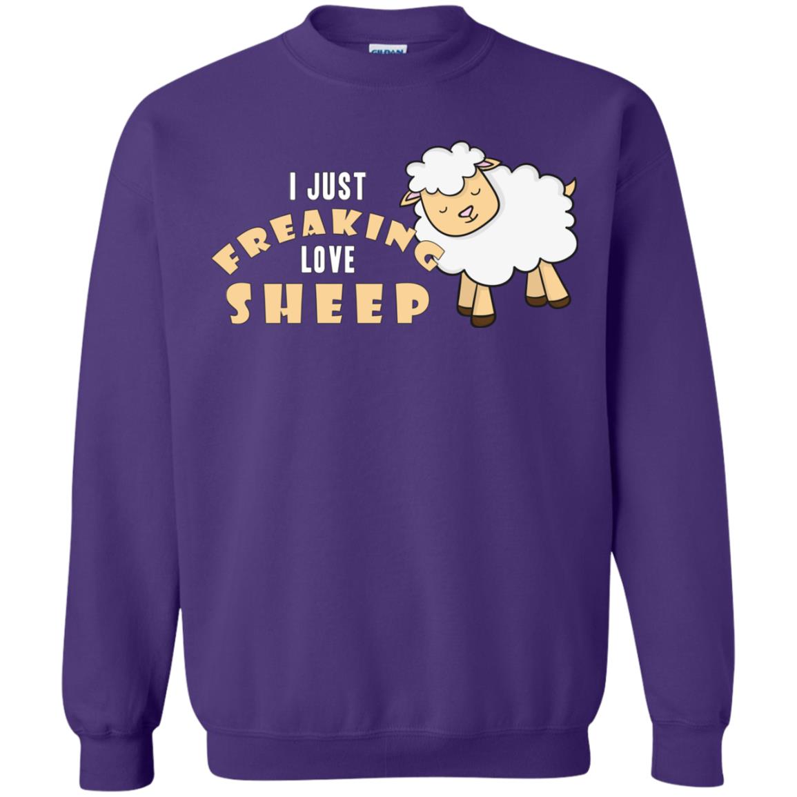 I Just Freaking Love Sheep Shirt Purple