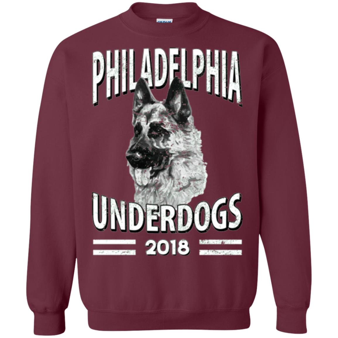 Dog Lover T-shirt Philadelphia Underdogs 2018 T-shirt Maroon